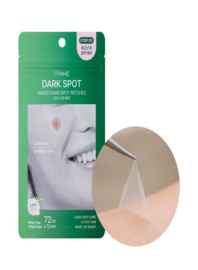 FRANZ Dark Spot Patch for Acne Marks - Invisible Hydrocolloid Pimple Patch with Niacinamide, Cica & Bakuchiol | Makeup-Friendly UV Shield (72 Patches) - Image 1